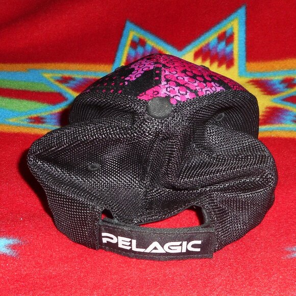 PELAGIC Women's Offshore Ambush Fishing Mesh Trucker Adjustable Hat - Picture 4 of 6